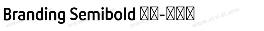 Branding Semibold 半粗字体转换